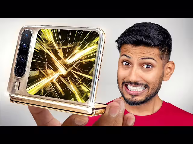 weird folding smartphone